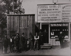 George Socking's Business, about 1896. Photo courtesy Ferry County Historical Society.