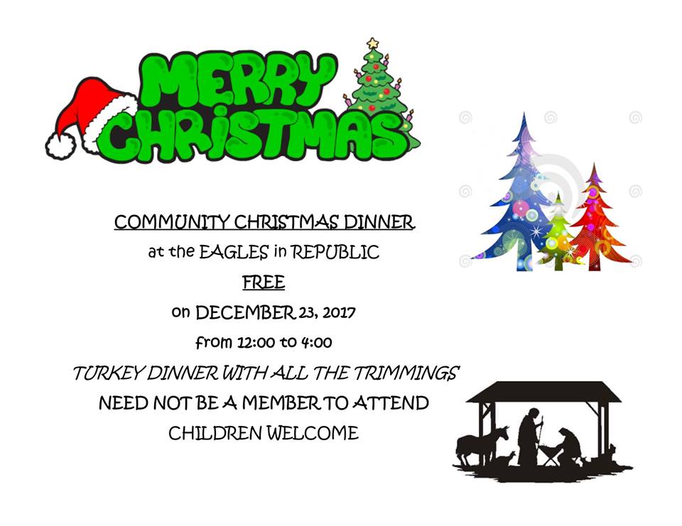 2017 Free Christmas Dinner Eagles