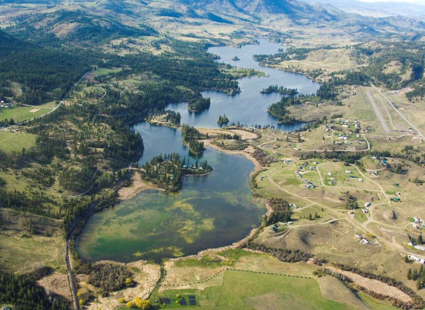 Curlew Lake from above in summer